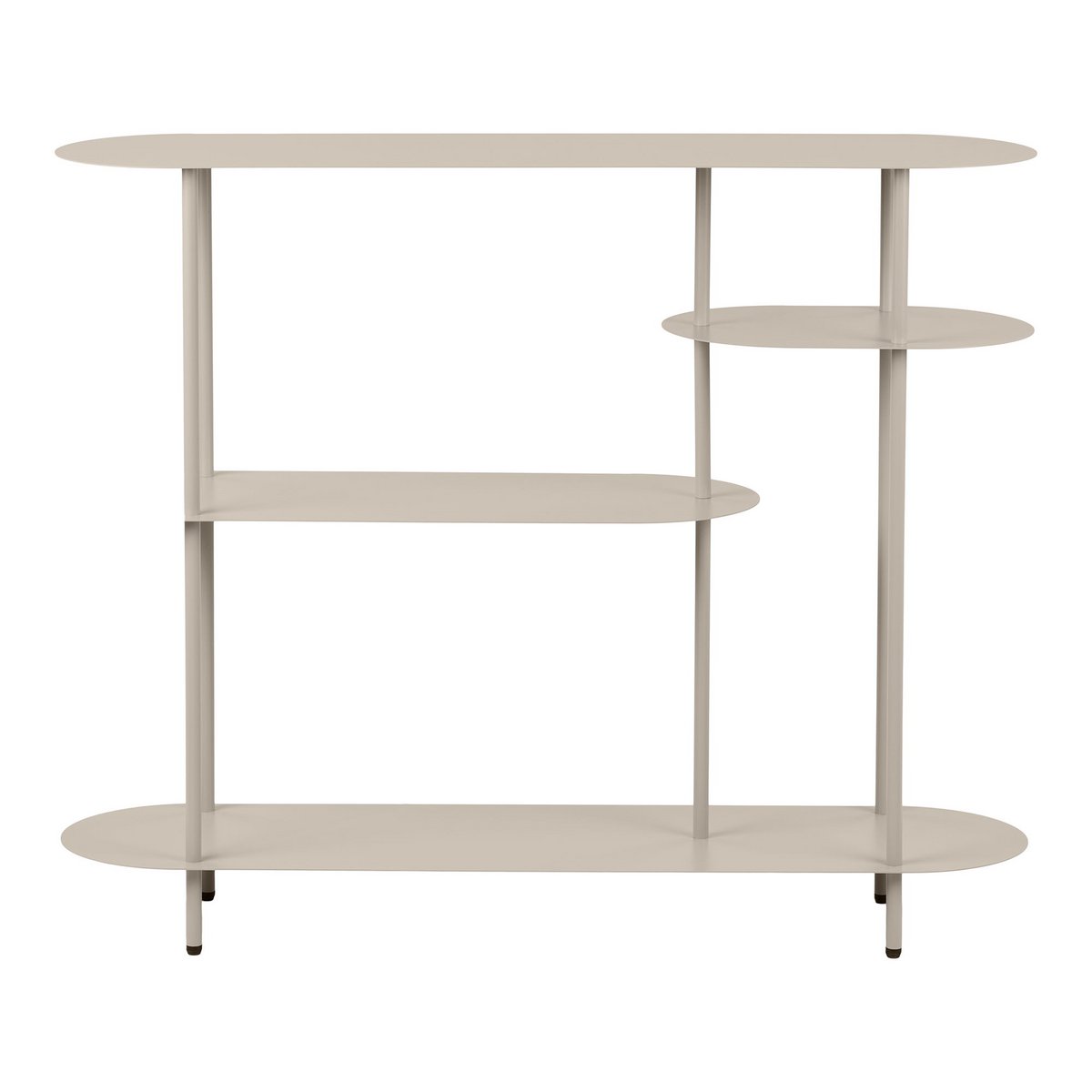 Rieti Open kast, 4 planken, metaal, zand, 31x118x97 cm