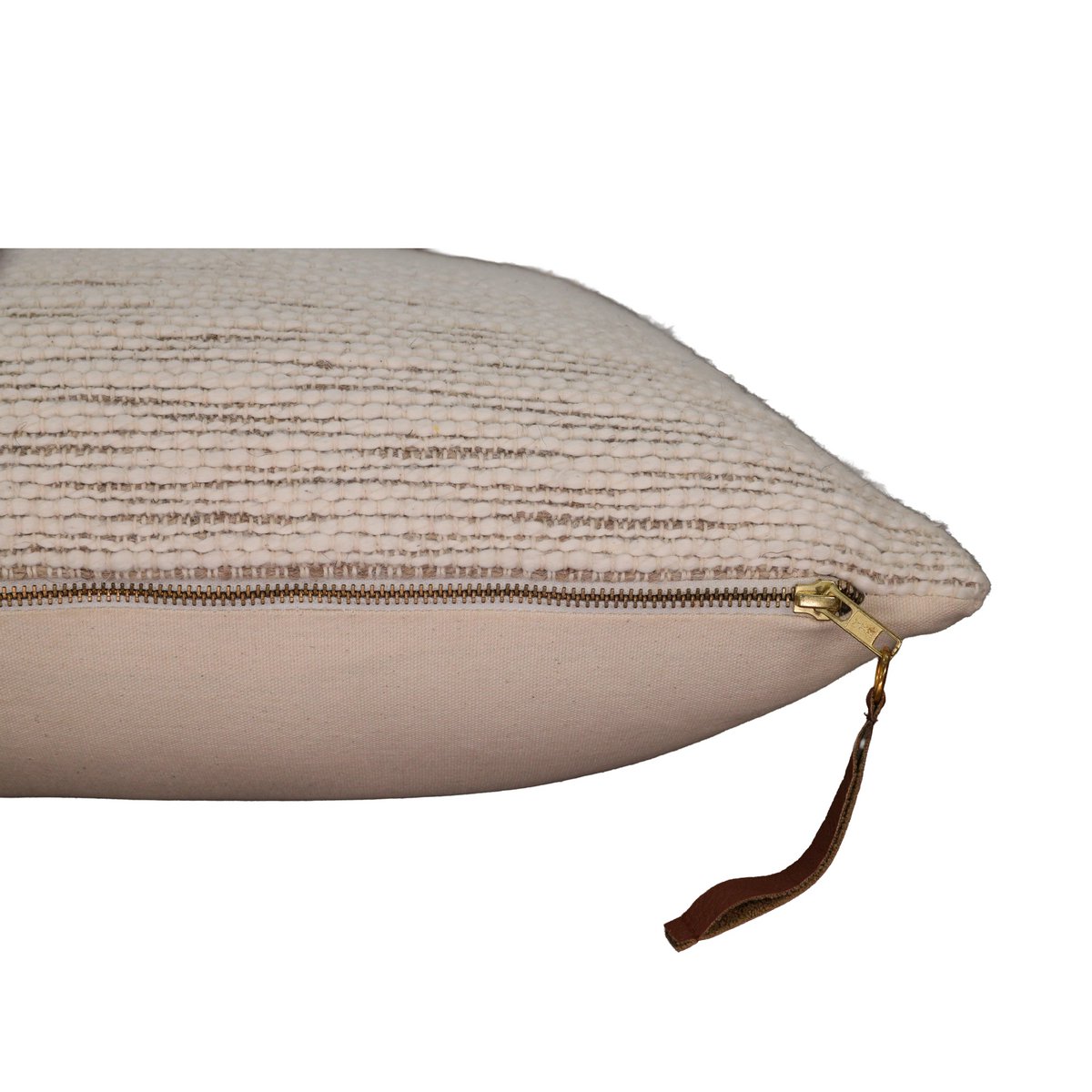Beige Handwoven Cushion Cover / Kussenhoes – 45x45 cm – Urbane Hide