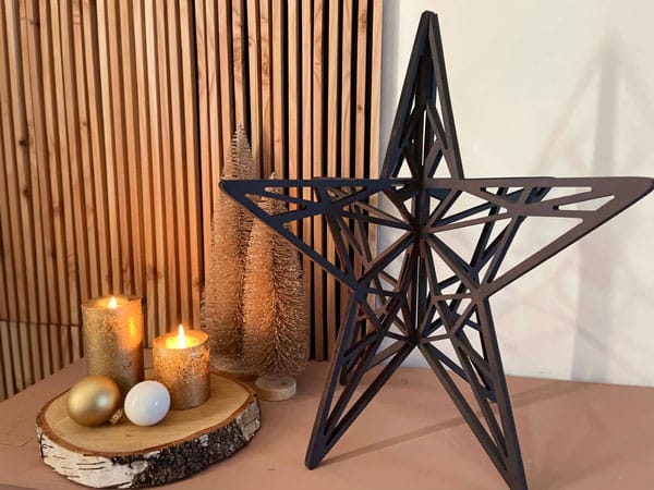Geometrische Kerstster 3D