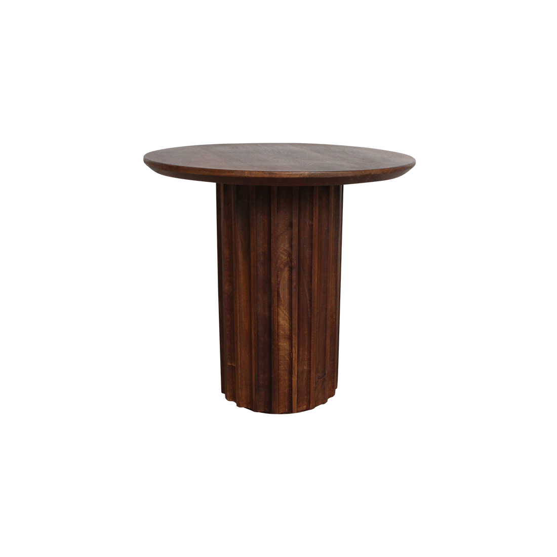 Bullnose bijzettafel bruin 50 cm