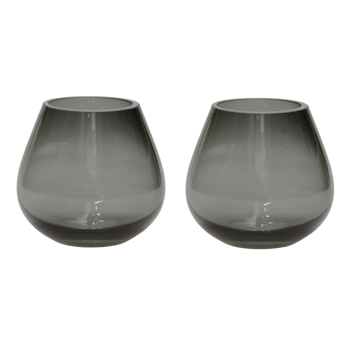 Waxinelichthouder - Tasman XS grey Ø12,5 x H11,5 cm (set van 2 stuks)