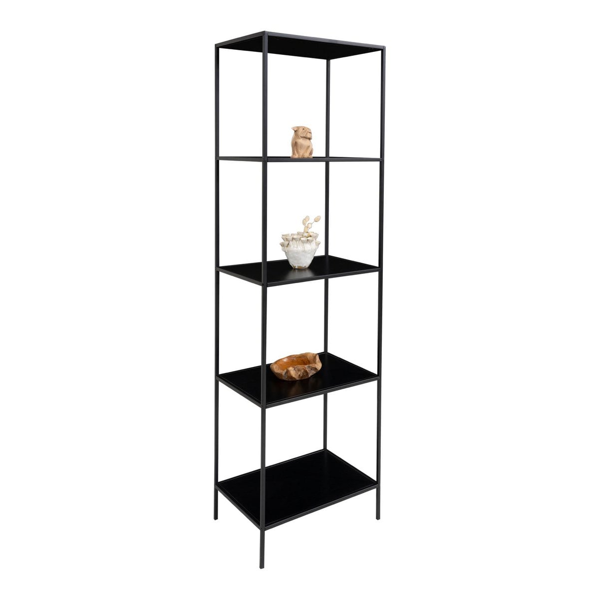 Vita Plank - zwart, staal, 51x36x170cm