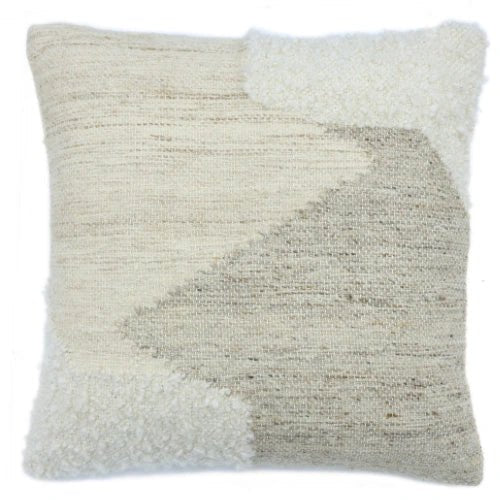 Urbane Hide – Beige Crème Wolmix Kussenhoes, 45×45cm