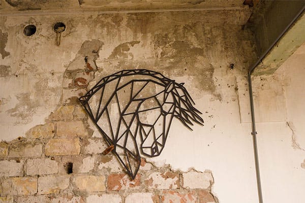 Geometrische Fries Paard