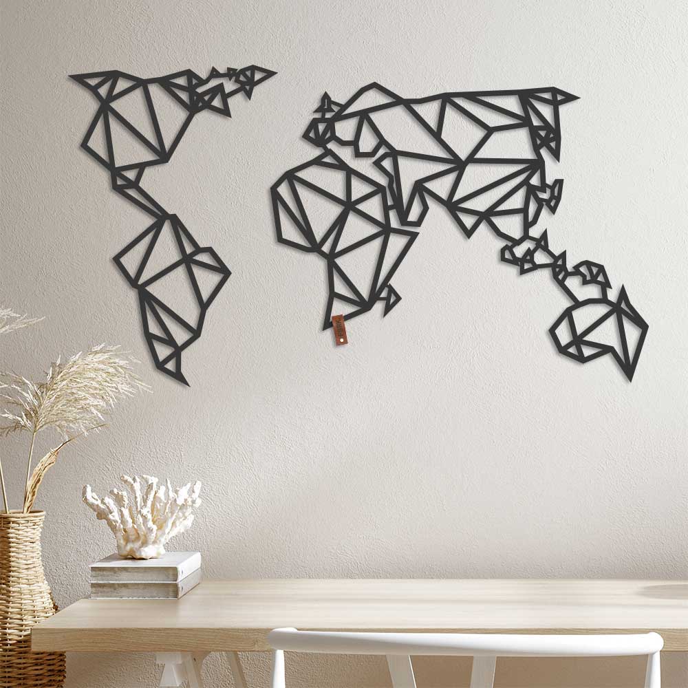 Geometrische Open Wereldkaart