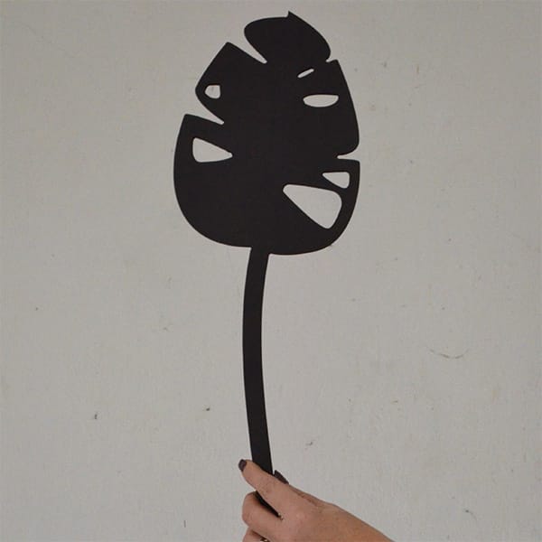 Houten bloem Philodendron Split Leaf