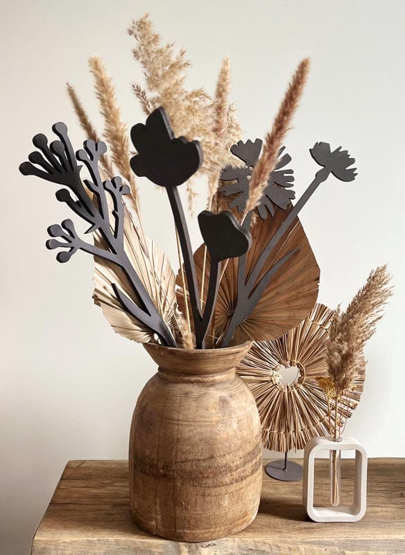 Houten bloem Margriet