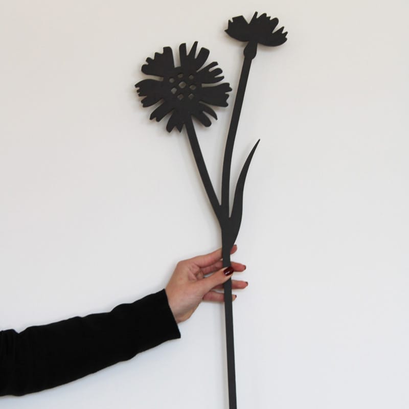 Houten bloem Korenbloem