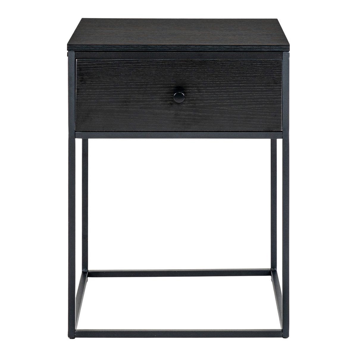 Vita Bijzettafel - zwart, staal, 40x40x55cm