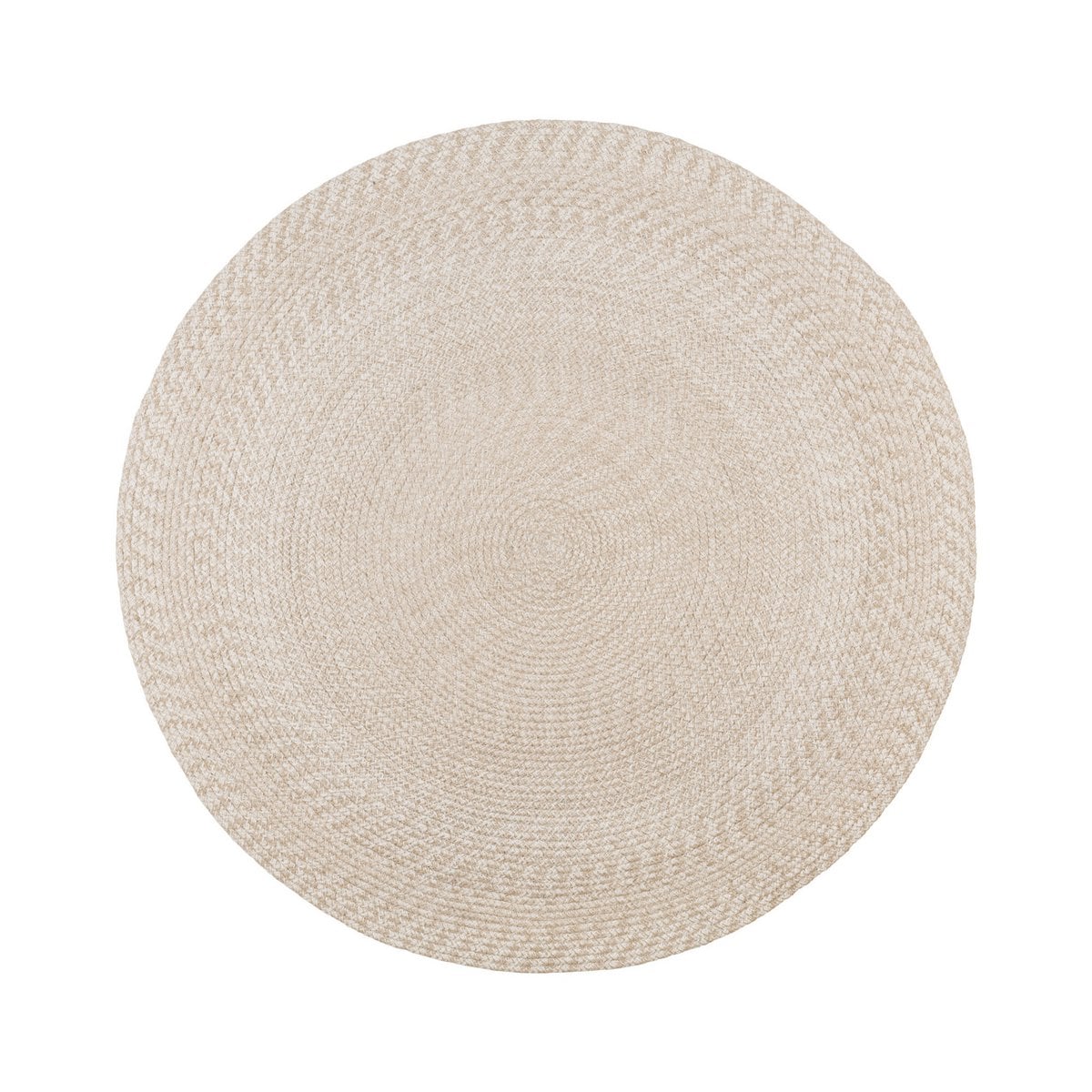 Menorca Vloerkleed - Zand, 100% gerecycled PET, Ø120 cm