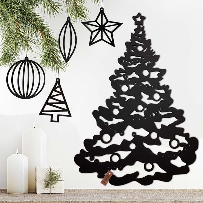 Decorated Tree + Hanging Wishes