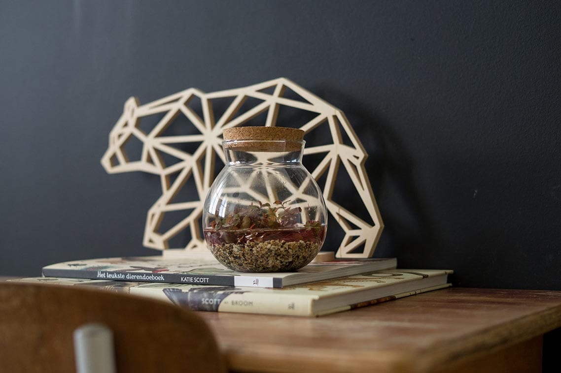 Geometrische IJsbeer op standaard
