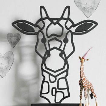 FBRK. Giraffe Kalfje Mini Sfeerfoto met kleine giraffe