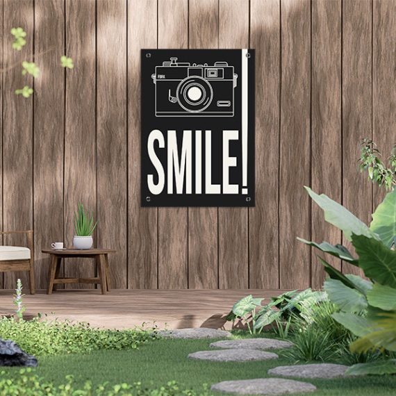 SMILE-tuinposter-zwart
